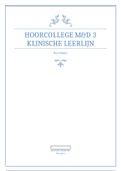 M&D3, hoorcollege aantekeningen, Klinische variant, 2017-2018