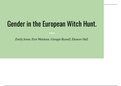 Examining Gender as a cause for the witch hunts