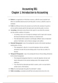 Accounting Noes for chapter 1, which covers the basics