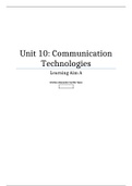 Unit 10 - Communication Technologies LO1