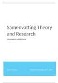 Samenvatting Theory and Research 500825