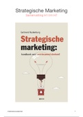Uitgebreide Samenvatting Strategische Marketing