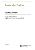 Ket vocabulary list