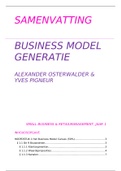 Business Model Generatie Samenvatting