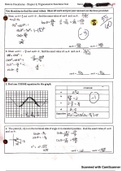 Pre-Calculus Chapter 6 Trigonometric Functions Test