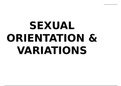 Sexual orientations