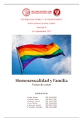 Trabajo de campo sobre homosexualidad y familia abordado desde una perspectiva social