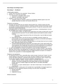 Hoorcollege aantekeningen Grondslagen in de Psychologie deeltentamen 2
