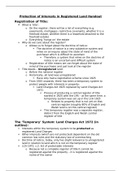 Protection of Interests in Registration of Land Lecture Handout