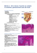 BA1A.3 – HC.2 Vorm-functie relatie in weefsel, geïllustreerd aan de huid