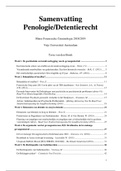Samenvatting literatuur Penologie/Detentierecht 2018/2019