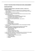 ETH303T Education System Summary