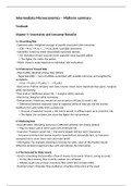 Intermediate Microeconomics - Summary Midterm