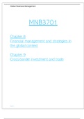 Global Business Management Notes Chapter 8&9