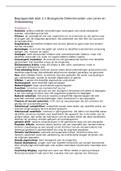 Samenvatting en begrippenlijst blok 2&period;1 Biologische Determinanten 