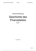 Geschichte des Finanzplatzes Schweiz