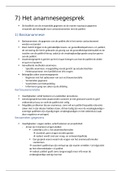 Hoofdstuk 7 - Het Anamnesegesprek