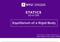 Statics - Equilibrium of a Rigid Body