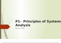 P1 Principles of system anlysis