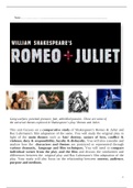 Romeo and Juliet Comparative Study Guide