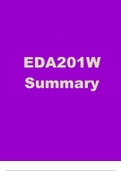 EDA201W - Exam Summary