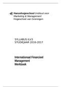 Uitwerking Syllabus oefenvragen Internationaal Financieel Management IFM
