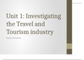  Investigating the Travel and Tourism Sector Unit 1