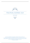 Political Science 314  exam notes