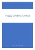 AFK2602 Tutorial 201 notes, translate English and Afrikaans 