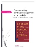 Samenvatting contractmanagement in de praktijk