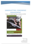 Samenvatting Conference Management - Minor FM & Events