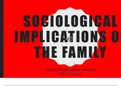 Sociological implications of the family