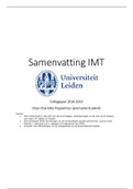 Samenvatting Inleiding Methoden en Technieken (IMT) Universiteit Leiden