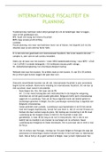 Samenvatting internationale fiscaliteit