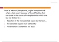 Lesson 7- Organ Donation and Transplant