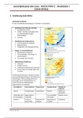 Samenvatting - Aardrijkskunde (de Geo) - Havo/VWO 2 - hoofdstuk 1 - Zuid-Afrika