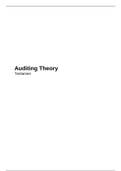 Auditing Theory - Boek, ISAs en artikelen