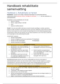 Samenvatting Handboek Rehabilitatie voor zorg en welzijn
