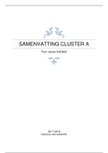 Samenvatting Cluster A