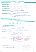 Grade 10-12 IEB Mathematics Paper 1 and Paper 2 Summary (CORE)