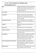 (Cambridge IGCSE Sociology)theory&methods key terms