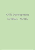 EDT1601 - Child Development Notes