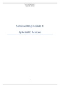 Samenvatting module 4 Systematic reviews