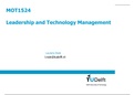 Lecture 5 - Leadership and Technology