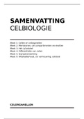 Samenvatting Celbiologie CBI-10306