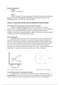Research Methods and Statistics - Exam 3