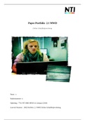 HBO SOCIAL WORK MWD SPH Jaar 2 Hoofdfase 1842 Portfolio 2.1 Online Schuldhulpverlening 6,9