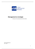 Examenvragen management en strategie: eerste zit 2017 - 2018
