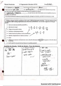 Pre-Calculus Trigonometric Identities Notes and Worksheet, Double Angles Identities, Includes Test
