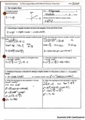 Pre-Calculus The Complex Plane and DeMoivres's Theorem, Vectors, The Dot Product Notes
